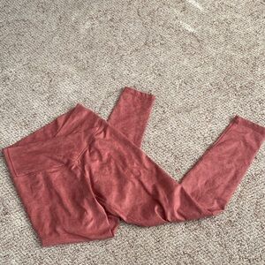 Aerie Offline Dusty Red Leggings